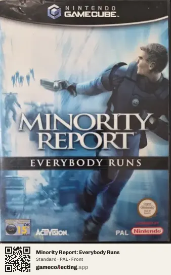 Minority Report: Everybody Runs Nintendo GameCube, PAL box front