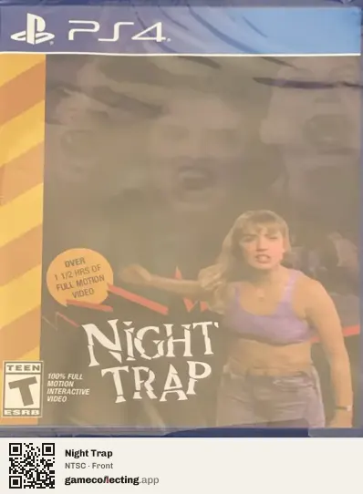 Night Trap PlayStation 4, NTSC box front