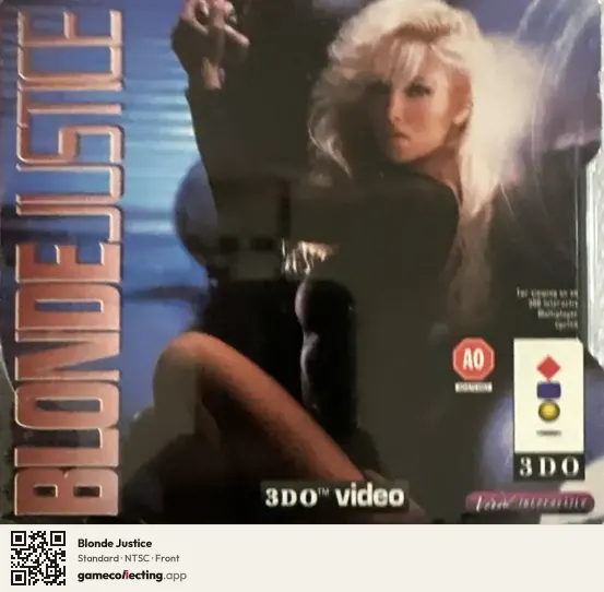 Blonde Justice 3DO Interactive Multiplayer, NTSC box front