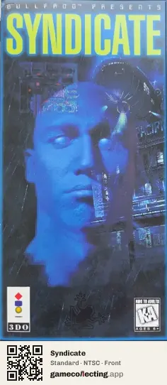 Syndicate 3DO Interactive Multiplayer, NTSC box front