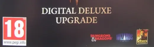 Baldur's Gate III, the PEGI square on its front