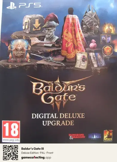 Baldur's Gate III PlayStation 5, PAL box front