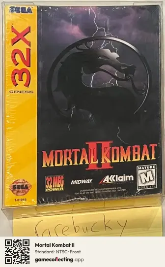 Mortal Kombat II Sega 32X, NTSC box front