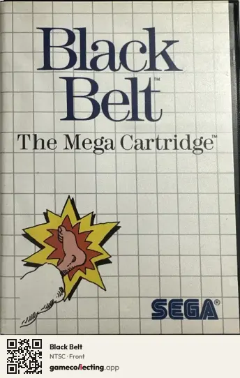 Black Belt Sega Master System, NTSC box front