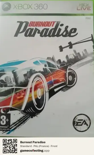 Burnout Paradise Xbox 360, France box front