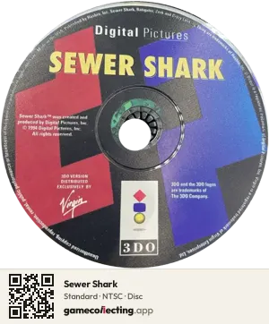 Sewer Shark 3DO Interactive Multiplayer, NTSC disc
