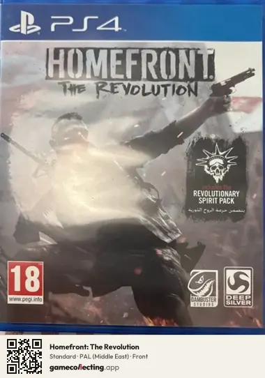 Homefront: The Revolution PlayStation 4, Middle East box front
