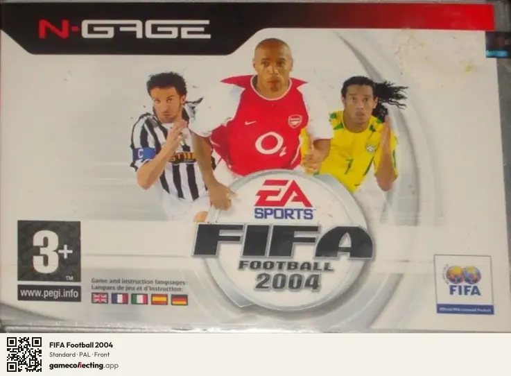 FIFA Football 2004 Nokia N-Gage, PAL box front