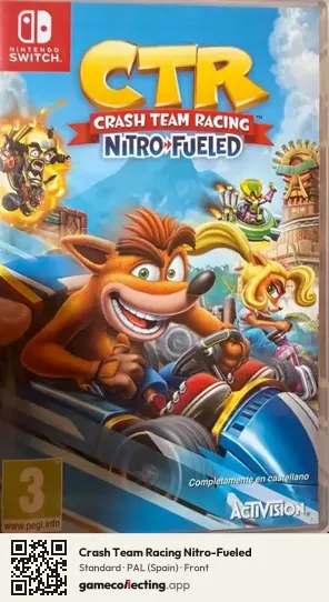 Crash Team Racing Nitro-Fueled Nintendo Switch, Spain box front