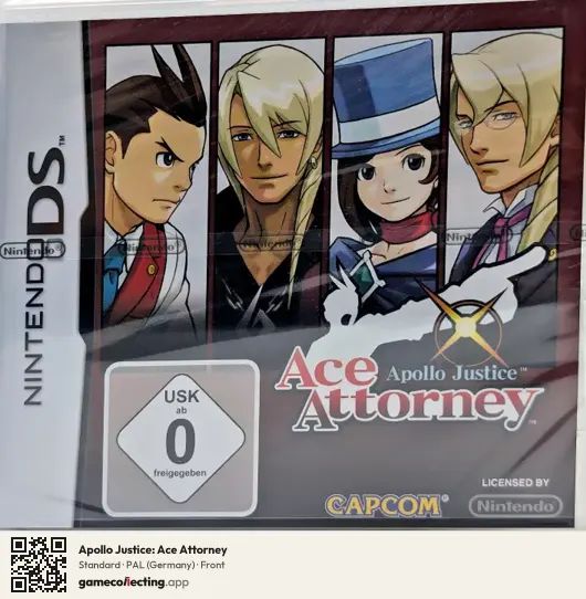 Apollo Justice: Ace Attorney Nintendo DS, Germany box front