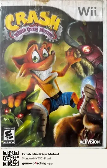 Crash: Mind Over Mutant Nintendo Wii, NTSC box front