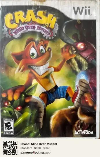 Crash: Mind Over Mutant Nintendo Wii, NTSC box front