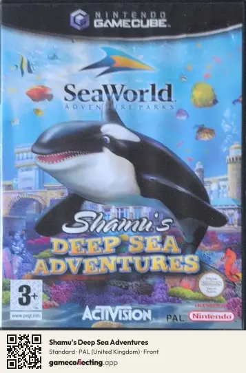 Shamu's Deep Sea Adventures Nintendo GameCube, United Kingdom box front