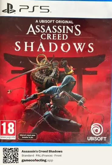Assassin's Creed Shadows PlayStation 5, France box front