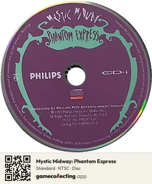Mystic Midway: Phantom Express Philips CD-i, NTSC disc