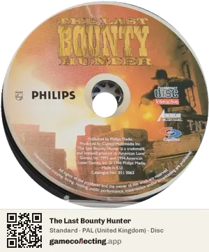 The Last Bounty Hunter Philips CD-i, PAL disc