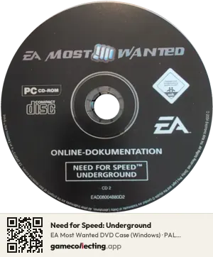 Need for Speed: Underground Computer, PAL disc