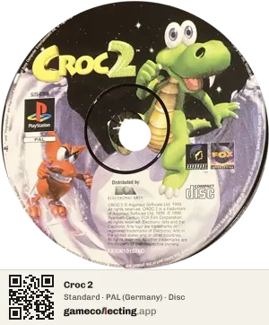 Croc 2 PlayStation, PAL disc