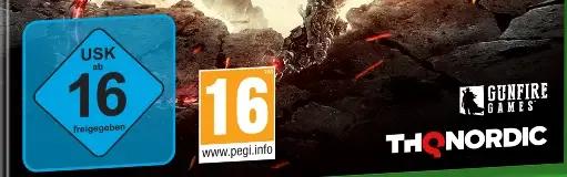 Darksiders III, the USK square on its front