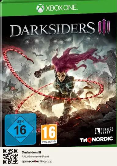 Darksiders III Xbox One, Germany box front