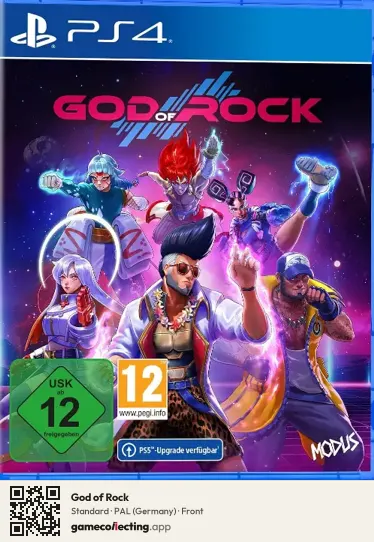 God of Rock PlayStation 4, Germany box front