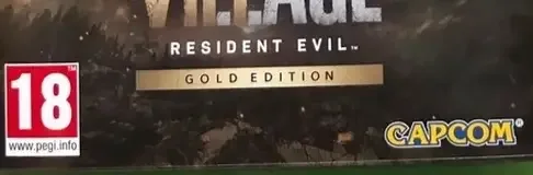 Resident Evil Village, the PEGI square on its front