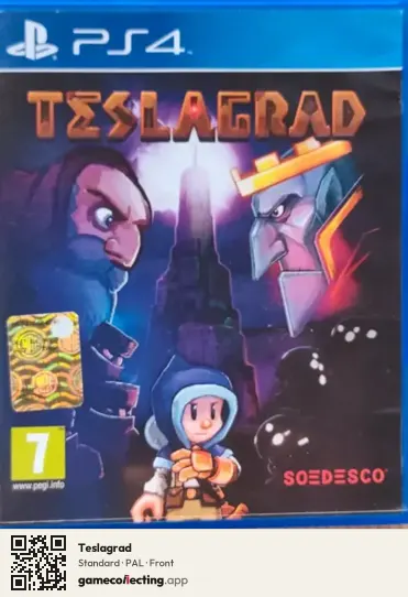 Teslagrad PlayStation 4, PAL box front