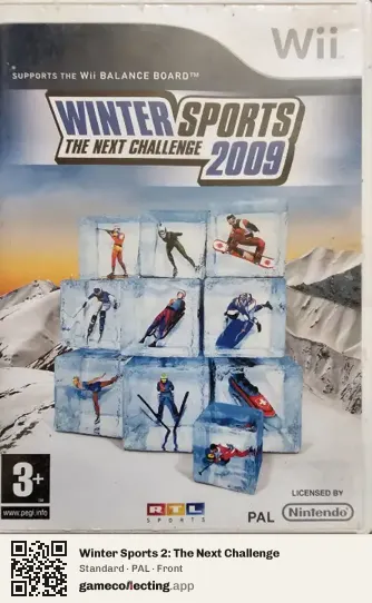 Winter Sports 2: The Next Challenge Nintendo Wii, PAL box front