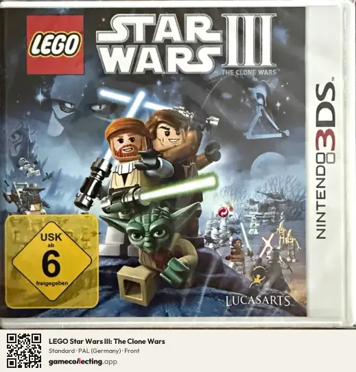 LEGO Star Wars III: The Clone Wars Nintendo 3DS, Germany box front