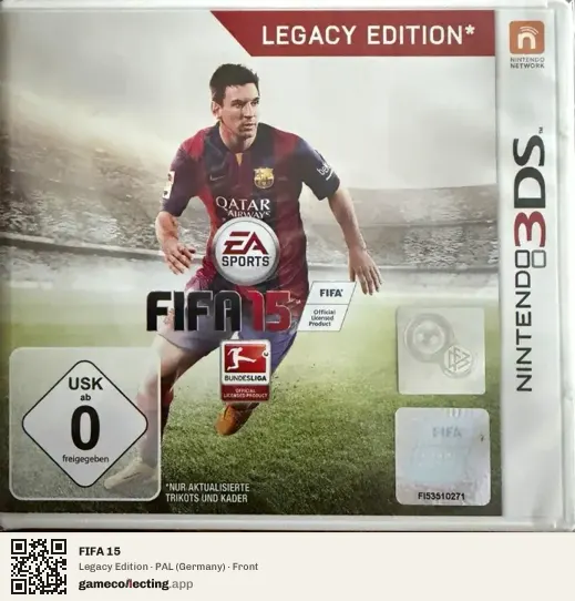 FIFA 15 Nintendo 3DS, Germany box front