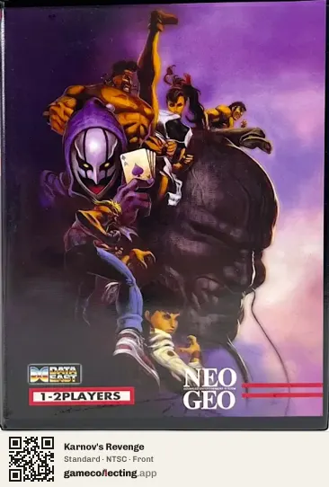 Karnov's Revenge Neo Geo AES, NTSC box front