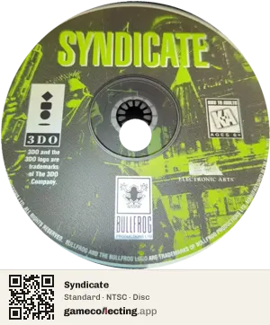 Syndicate 3DO Interactive Multiplayer, NTSC disc