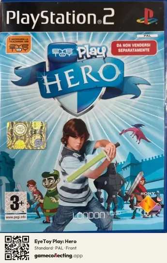 EyeToy Play: Hero PlayStation 2, PAL box front