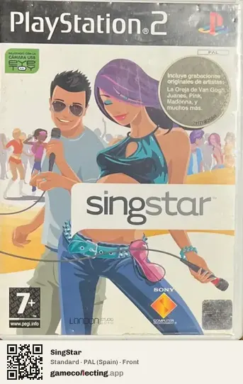 SingStar PlayStation 2, Spain box front