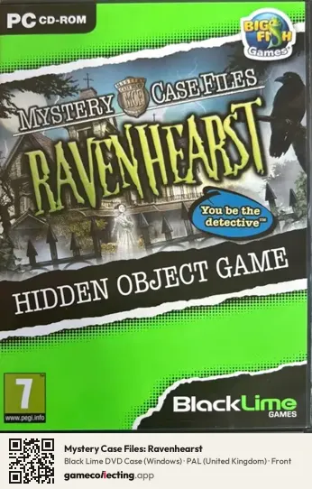 Mystery Case Files: Ravenhearst Computer, United Kingdom box front