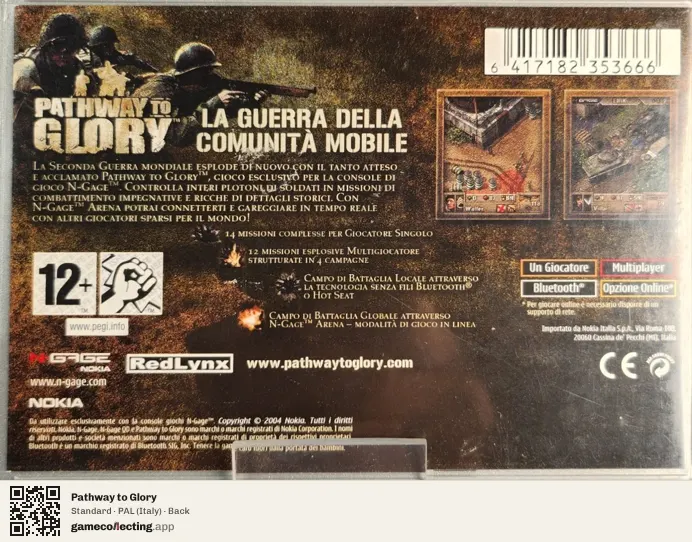Pathway to Glory Nokia N-Gage, Italy box back