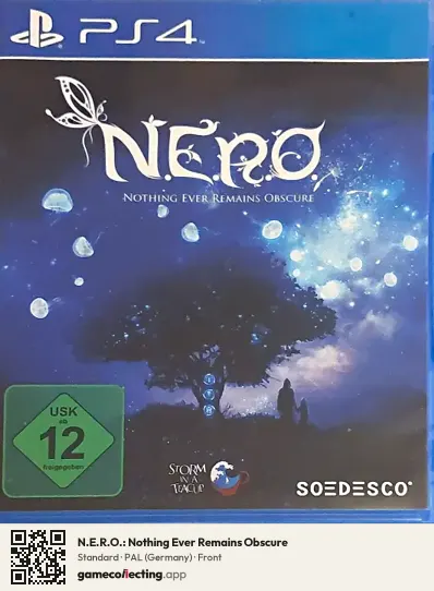 N.E.R.O.: Nothing Ever Remains Obscure PlayStation 4, Germany box front