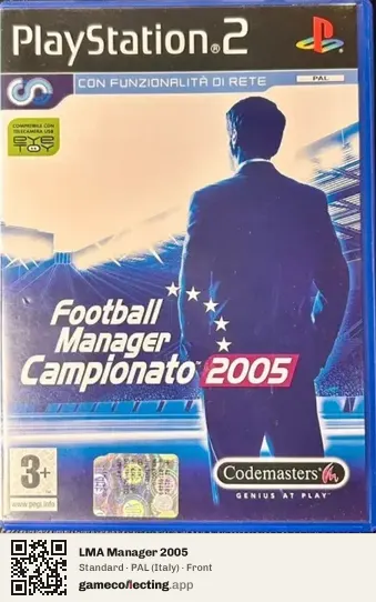 LMA Manager 2005 PlayStation 2, Italy box front
