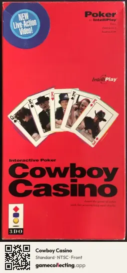 Cowboy Casino 3DO Interactive Multiplayer, NTSC box front