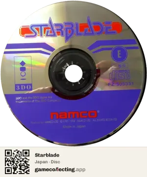 Starblade 3DO Interactive Multiplayer, Japan disc