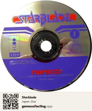 Starblade 3DO Interactive Multiplayer, Japan disc