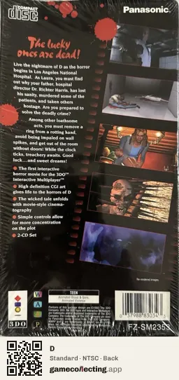 D 3DO Interactive Multiplayer, NTSC box back