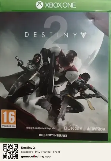 Destiny 2 Xbox One, France box front