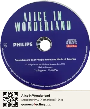 Alice in Wonderland Philips CD-i, PAL disc