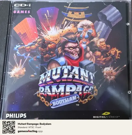 Mutant Rampage: Bodyslam Philips CD-i, NTSC box front