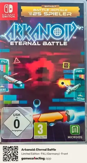 Arkanoid: Eternal Battle Nintendo Switch, Germany box front