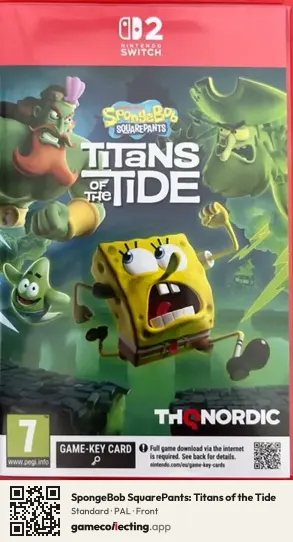 SpongeBob SquarePants: Titans of the Tide Nintendo Switch 2, PAL box front
