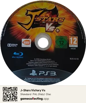 J-Stars Victory Vs PlayStation 3, PAL disc