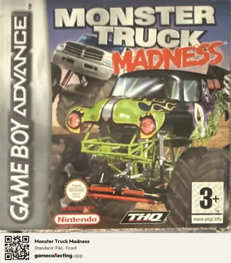 Monster Truck Madness Game Boy Advance, PAL box front