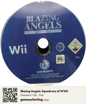 Blazing Angels: Squadrons of WWII Nintendo Wii, PAL disc